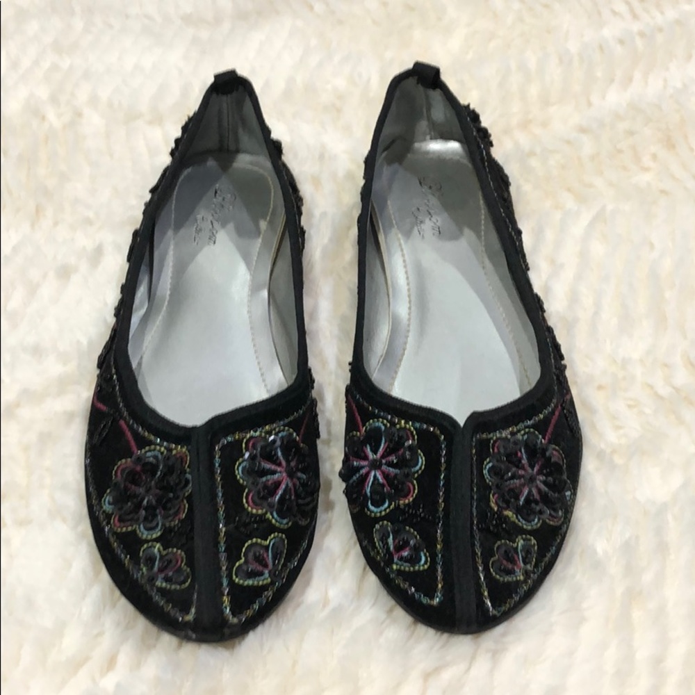 Beaded ballet shoes